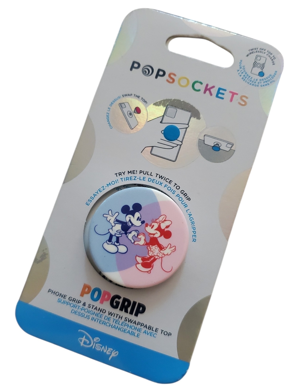 Popsocket Disney Mickey & Minnie Two-Tone Pink Blue PopGrip